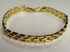 9ct Gold Square Weave Style Bracelet 7”