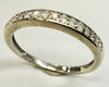 9ct white gold & diamond eternity ring size m1/2