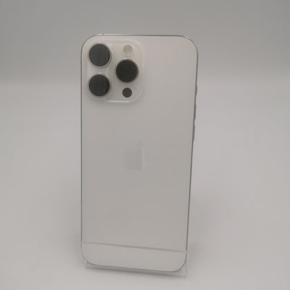 Apple iPhone 16 Pro Max 256GB White Titanium Unlocked 100% Battery Health 12 cycle count