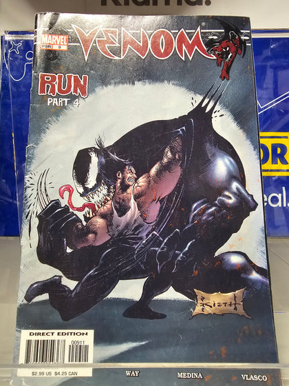 Venom Run Part 4 Nr 9 2004 May Published by Marvel comics.