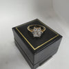 9K Gold Ring, CZ Stones, 375 Hallmarked, 2.50Grams, Size: T, Box Included