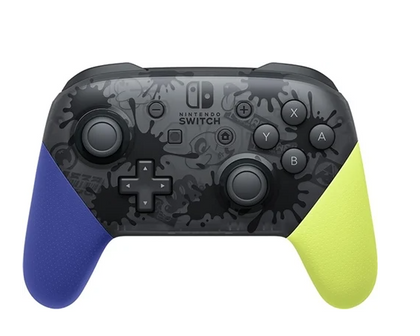 Switch Pro Controller Splatoon 3 Blue and Yellow