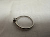 9ct White Gold White Gem Ring - Size R