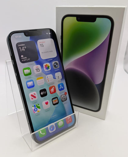 Apple iPhone 14 128GB Midnight, Unlocked, Boxed, 79% Batter Health