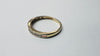 14CT GOLD RING/BAND WITH STONES SIZE O
