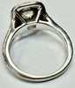 18ct white gold double halo ring size J