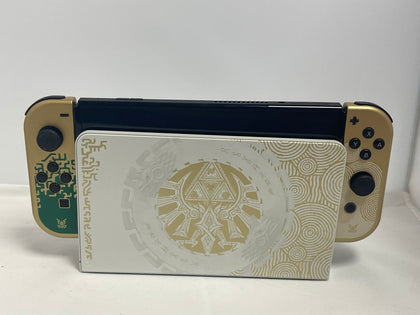 switch oled console legend of zelda edition gold joycon joy con boxed