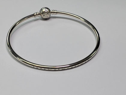 SILVER PANDORA BANGLE BOXED