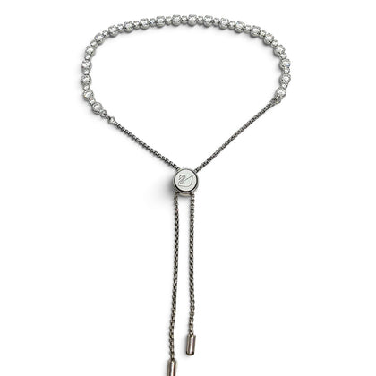 SWAROVSKI Subtle Bracelet, White, Rhodium plated