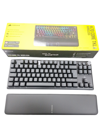*BRAND NEW* CORSAIR K70 CORE TKL RGB WIRELESS GAMING KEYBOARD, (MLX RED SWITCHES), BOXED WITH CHARGER