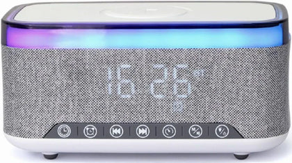 Gembird Digital Alarm Clock With Wireless Charger And Radio