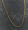 750 18CT YELLOW GOLD, CABLE LINK CHAIN, 18", 3.4G