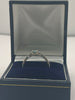 9ct White Gold ring With Blue and Clear Stones - O