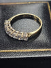 14ct Yellow Gold Ring With Cubic Zicona Stones - 2.68G - Size N. Hallmarked