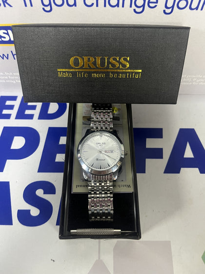 Oruss Silver Watch - Boxed