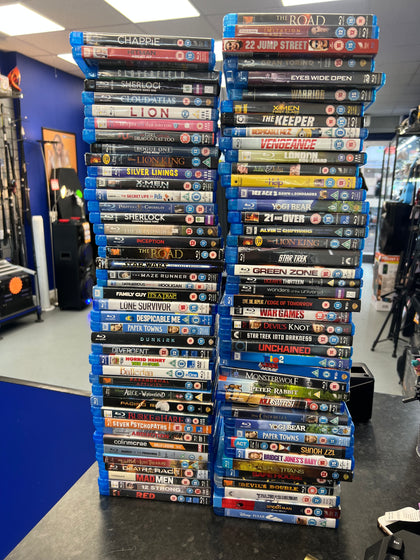 JOB LOT 85 X BLU RAY DVDS LEIGH STORE