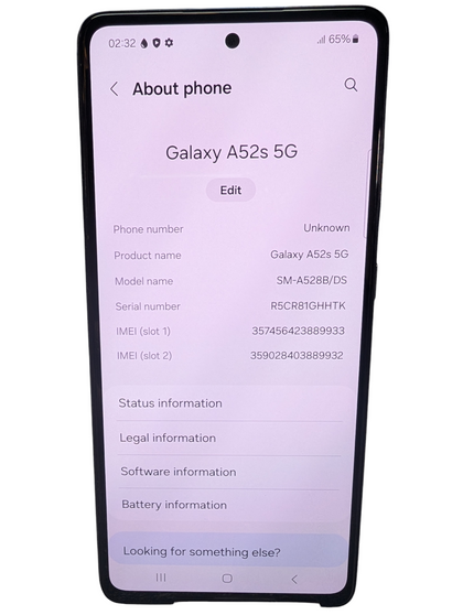 SAMSUNG A52 S 5G MOBILE 128GB PRESTON STORE