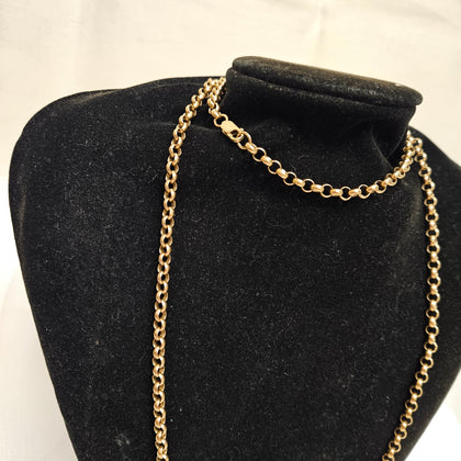 9ct Yellow Gold Belcher Chain 31.5