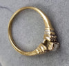 18ct Gold Diamond Ring Size M