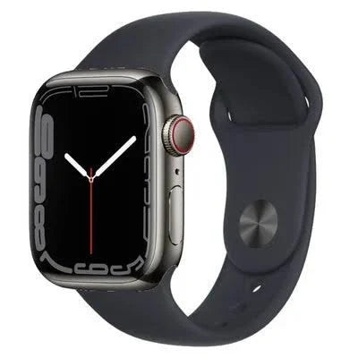 Apple Watch Series 6 Cellular - Space grey Titanium with Black Sports Band - 44mm