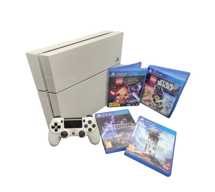 Sony Playstation 4 500GB White Star Wars Bundle**Unboxed**