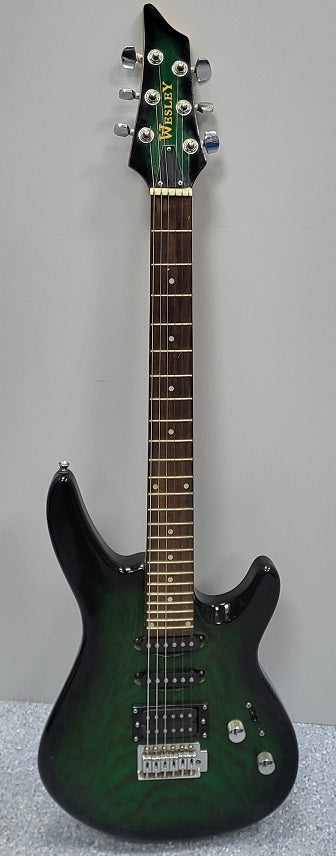 Wesley Super Strat Electric Guitar - Green Finish