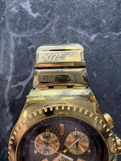 007TM Gold Plated Swatch Watch