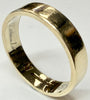 9ct yellow gold wedding band ring size M 1/2