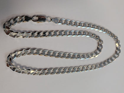 Silver Curb Chain  20