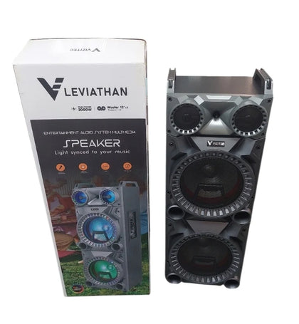 Vizitec Leviathan 2000W Bluetooth Party Speaker – Microphone & Remote – Boxed New