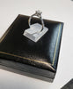 9ct White Gold Solitaire Ring with 0.50ct Diamond - Size J - 1.57g total. Hallmarked & Stamped