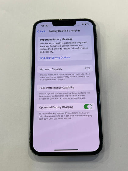 Apple iPhone 13 (Green) - 128GB - 77%BH - GRADE C