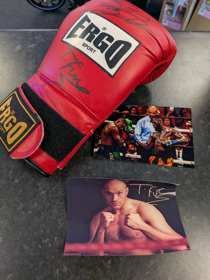 Tyson Fury & Deontay Wilder Signed Boxing Glove