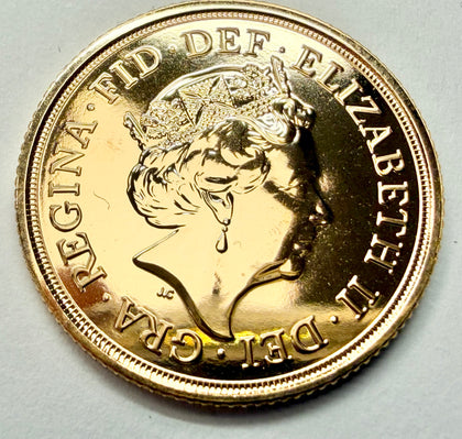 22ct Gold Full Sovereign Queen Elizabeth II 2022