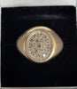9CT Yellow Gold Ring With Clear Stones - 5.43G - Size S - Hallmarked