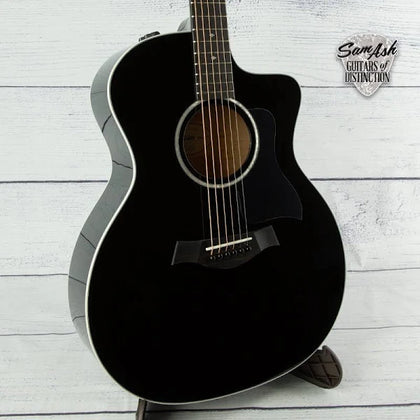 Taylor 214Ce-Blk DLX Black Deluxe Grand Auditorium Acoustic-Electric