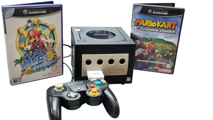 NINTENDO GAMECUBE BUNDLE 3 GAMES BLACK 1 CONTROLLER PRESTON
