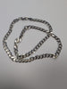 Silver curb chain  20"