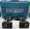 Erbauer ECD12-Li-2 12v Combi Drill & impact driver with case and changer + 2 18v battery's