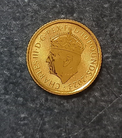 24ct 3.1g 2023 1/10 oz British Gold Coronation of the King Coin