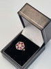 9ct Yellow Gold Ring With Purple Stones - Size L - 2.71 Grams