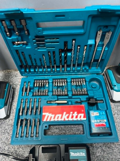 Makita Impact Drill , Combi drill + Drill Bit Set with Bag