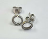 9ct gold diamond earrings