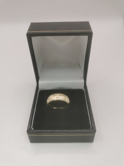 9k Gold Ring 3.25G Hallmarked(375) and Tested Size L