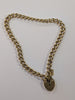 9ct Gold Bracelet With Heart Lock