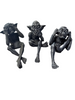 Three Wise ... Goblins | See No, Hear No, Speak No.. .Evil | Hand Painted Resin Figurines