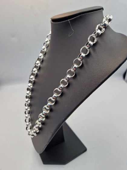 925 Sterling Silver Belcher Chain Necklace - 24