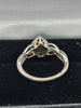 9CT gold hallmarked teardrop shaped diamond ring . 2.0 grams size i