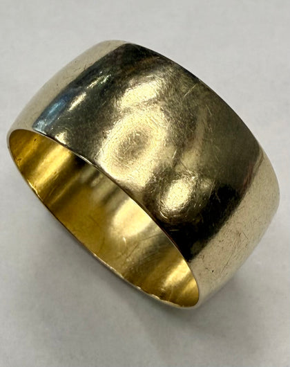 9ct Gold Wedding Band Size S