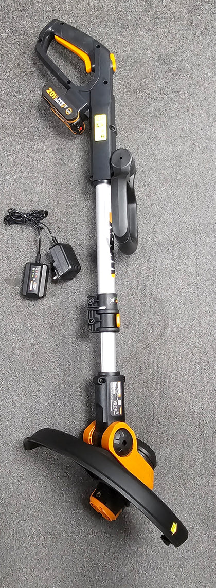 Worx 20V PowerShare Cordless Grass Trimmer – 30cm 2-in-1 Trim & Edge Tool with Battery & Charger